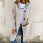 Paula™ | Elegante casaco de malha longo