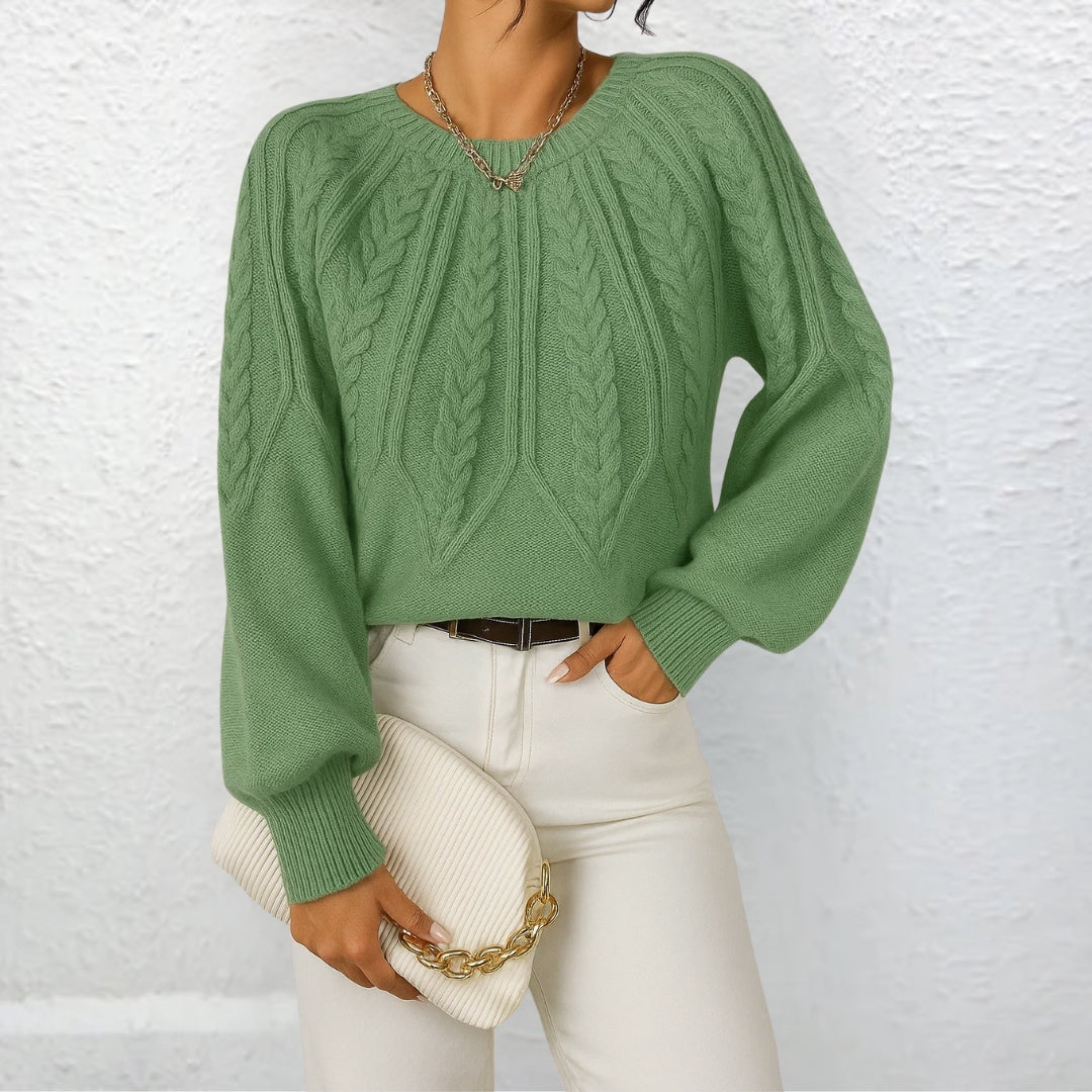 Erika™ | Pullover de malha elegante com mangas largas
