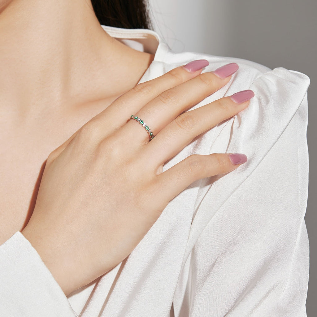 [Bloom]Anel Diário Redondo Vibrante e Espumante