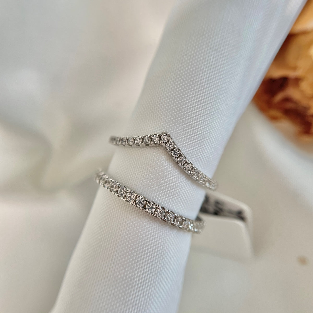 [Bloom]Anel de Ténis Elaborado em Prata