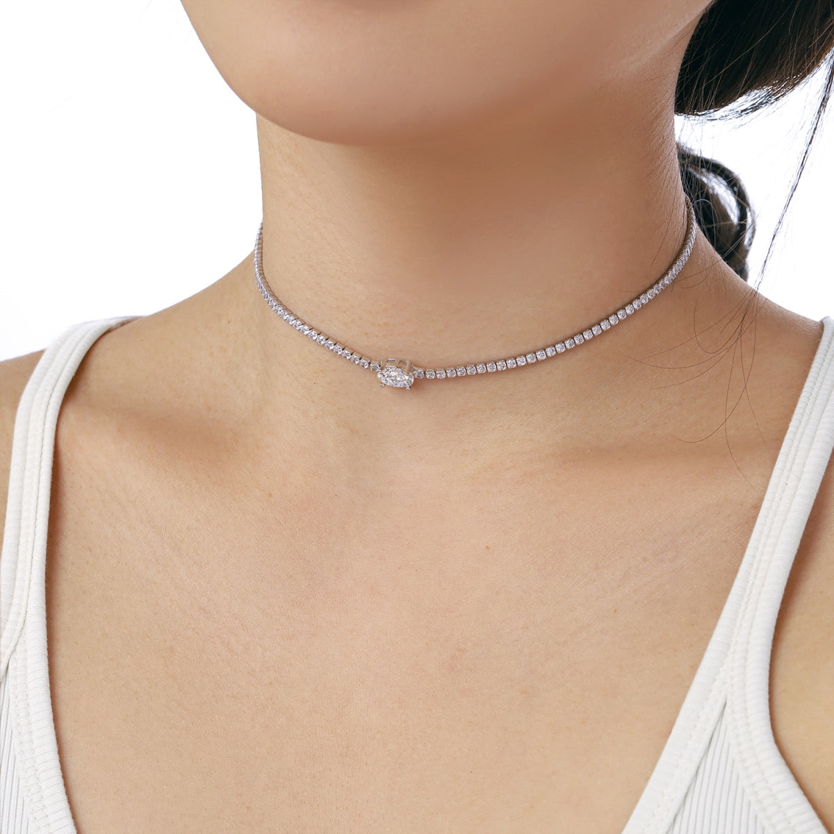 [Bloom] Colar Oval Cortado Brilhante de 1.0 Quilate