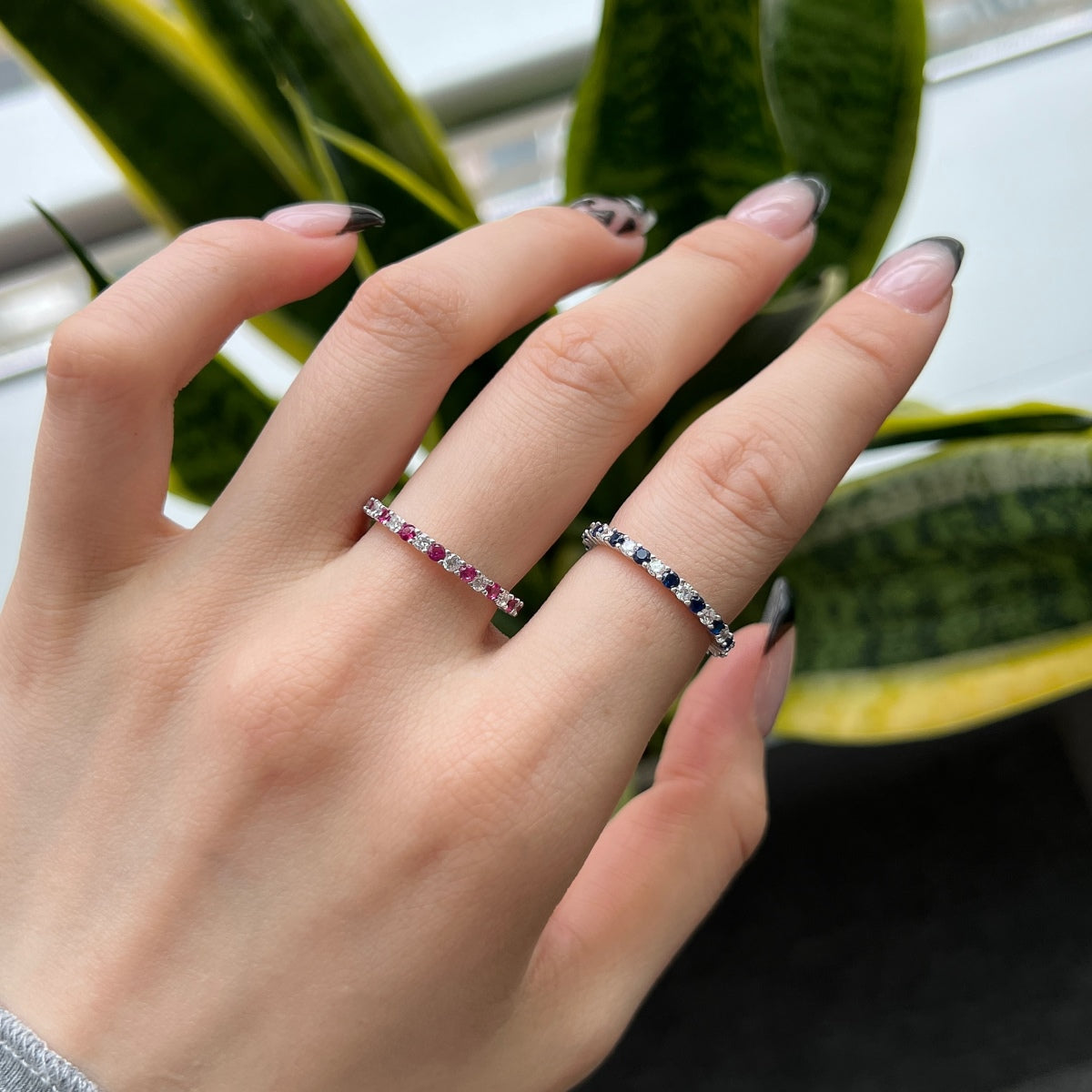 [Bloom] Anel de Ténis Redondo Cortado Colorido Exquisito