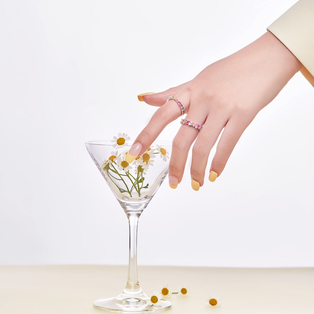 [Bloom]Anel de Festa Cortado Radiante Elegante e Energético