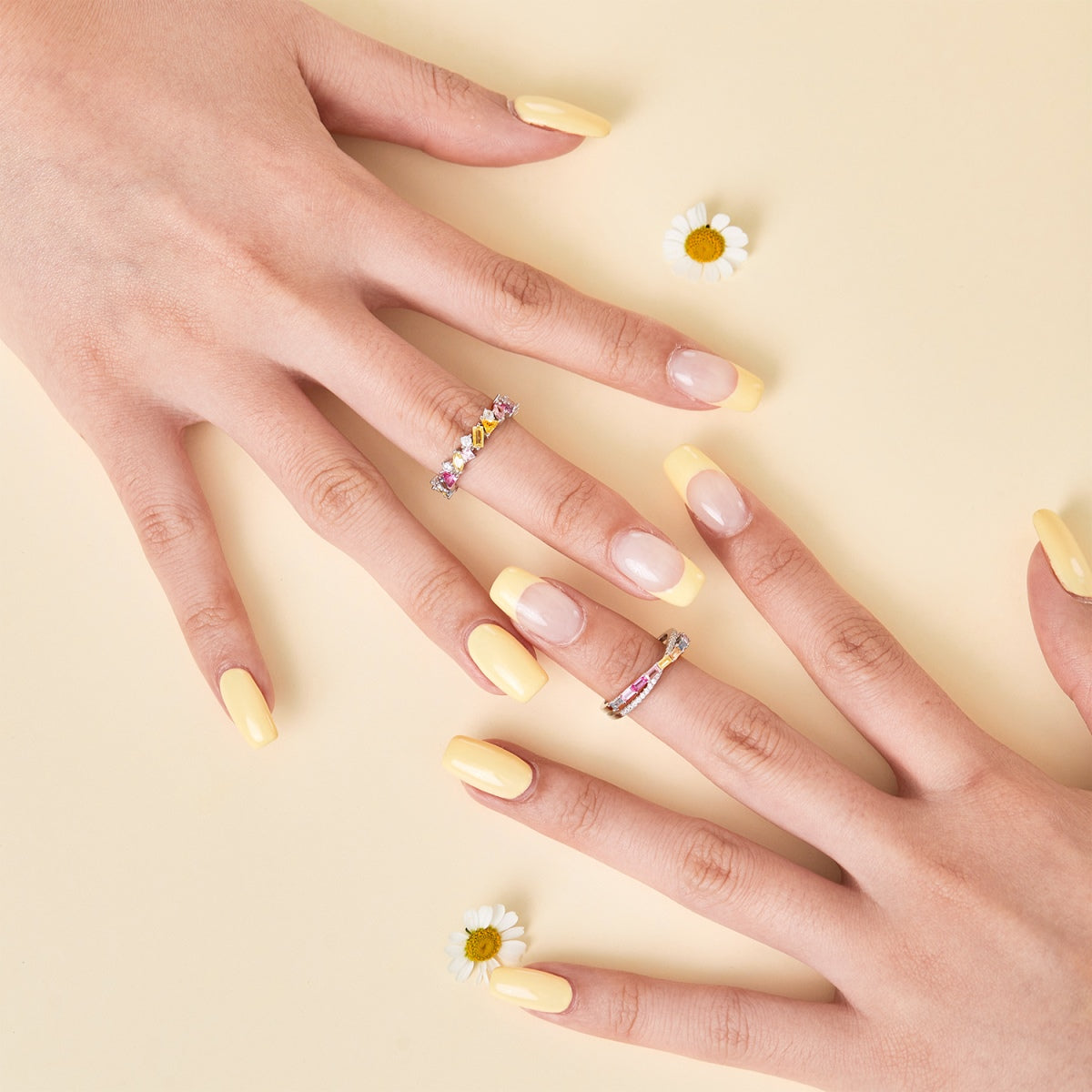 [Bloom]Anel Diário Multicorte Policromático Deslumbrante