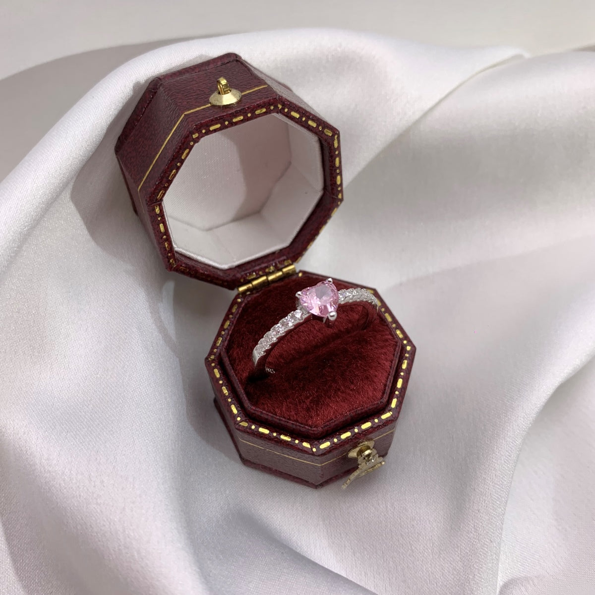 [Bloom] Anel de Coração Charmoso de 0.5 Quilate CaratEternity