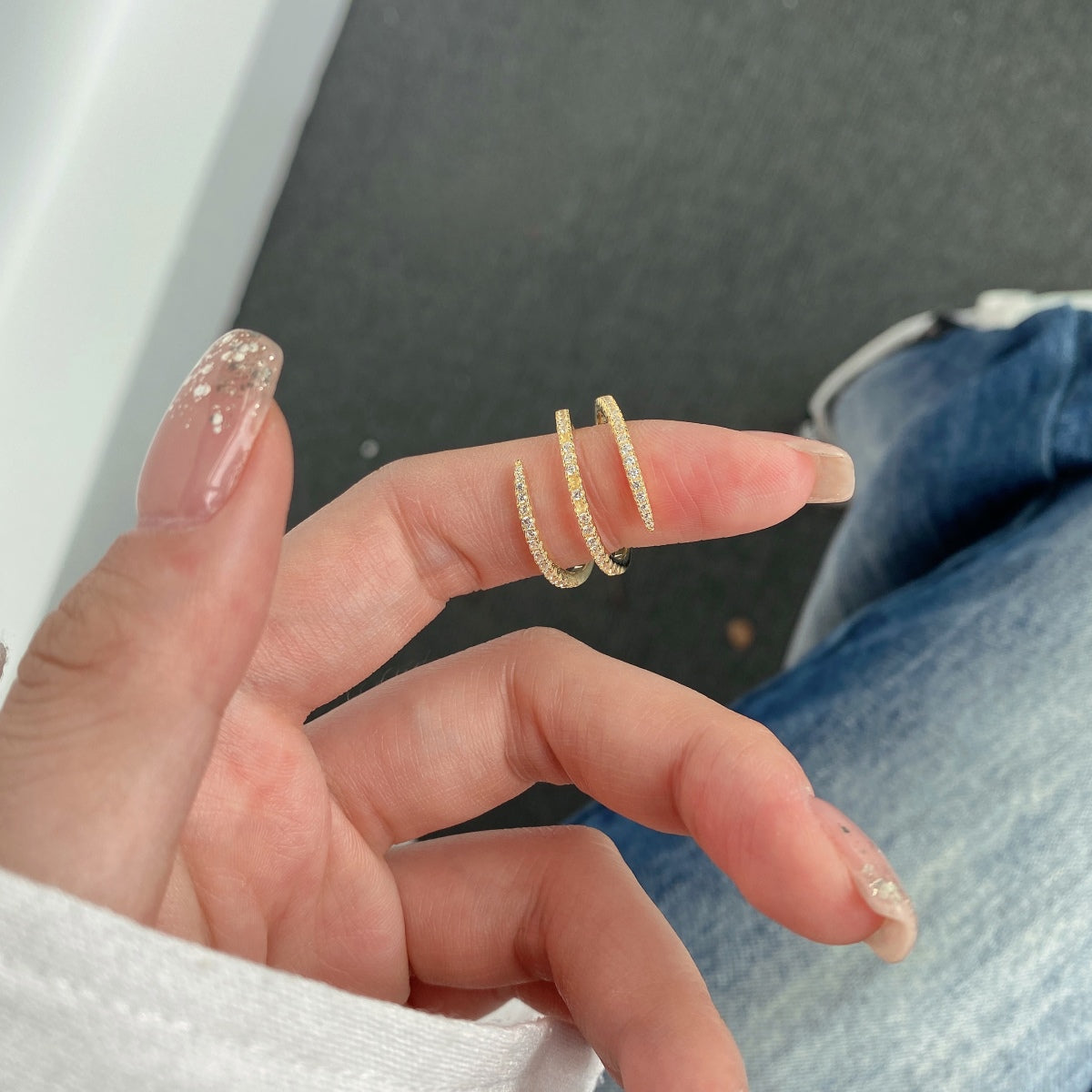 [Bloom]Anel Diário Único e Vibrante Entangle