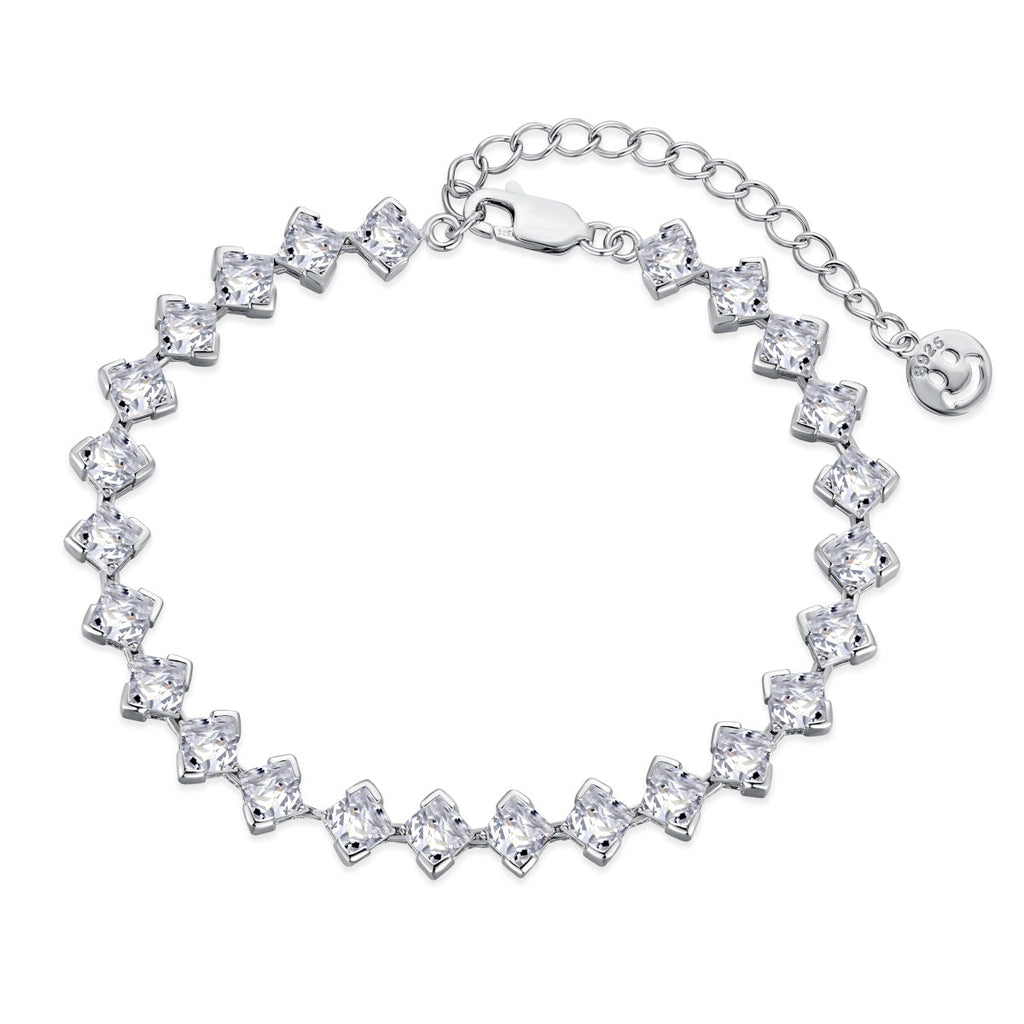 [Bloom] Pulseira Diária Ornamental com Corte Princesa de 0.5 Quilate