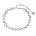 [Bloom] Pulseira Diária Ornamental com Corte Princesa de 0.5 Quilate