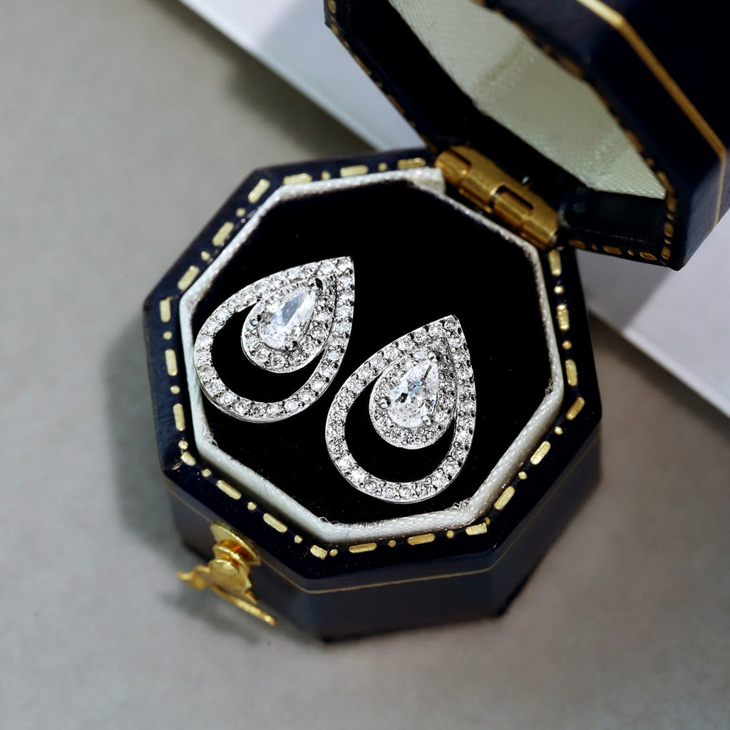 [Bloom] Brincos Diários em Forma de Gota de Água Delicada e Espumante