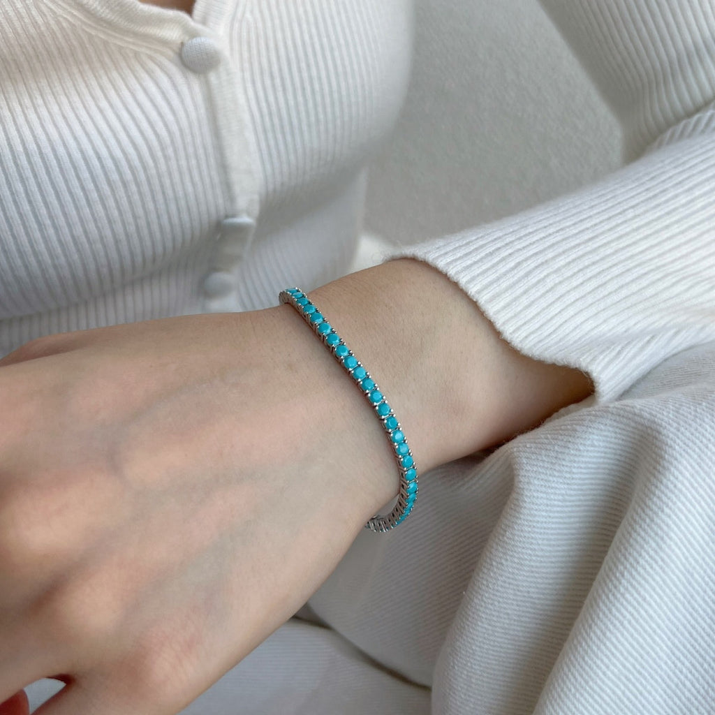 [Bloom] Bracelete de Ténis Redondo Delicado e Encantador