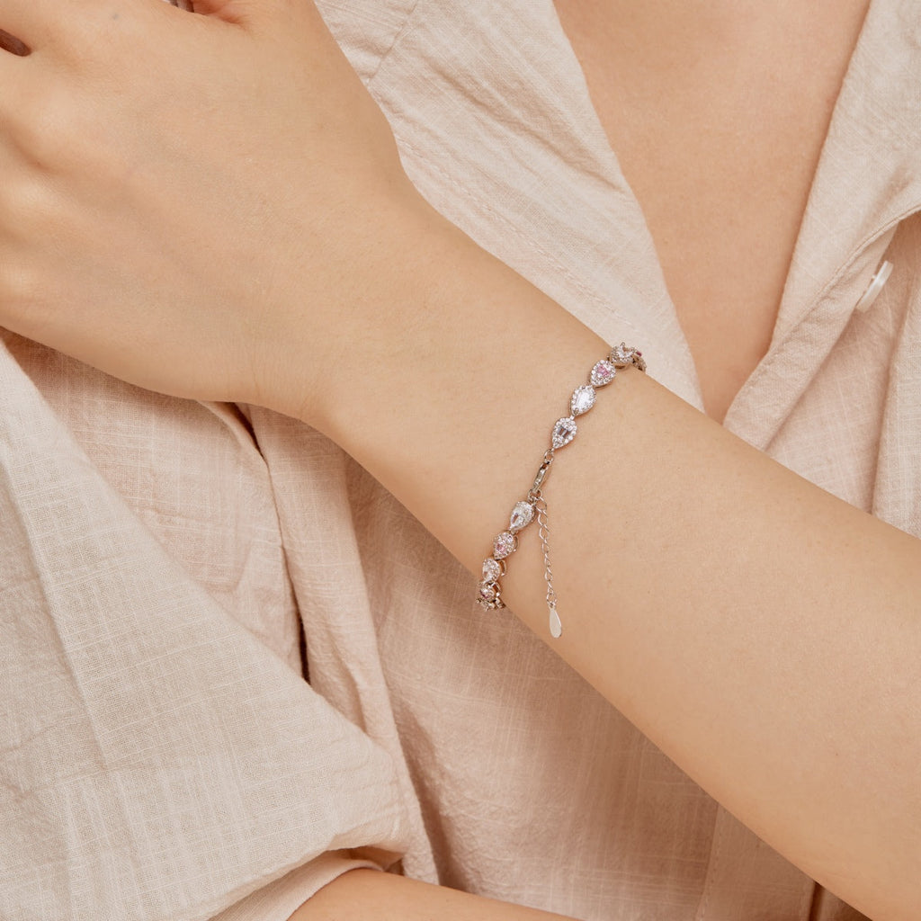 [Bloom] Pulseira Diária em Forma de Gota de Água Radiante com 0.25 Quilates