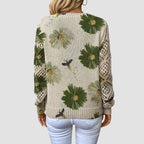 Martina™ | Pullover Elegante com Padrão de Flores