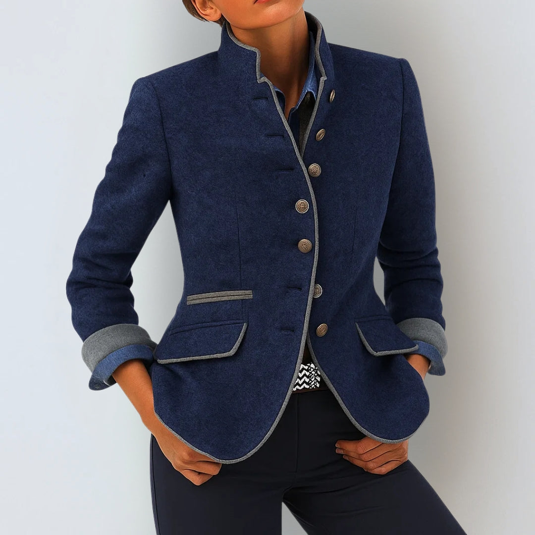 Anja™ | Elegante Cardigan com Gola Alta