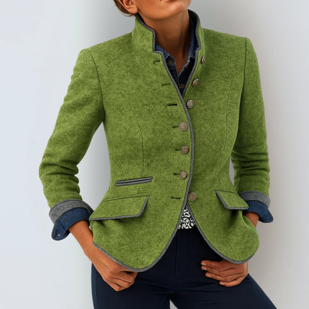 Anja™ | Elegante Cardigan com Gola Alta