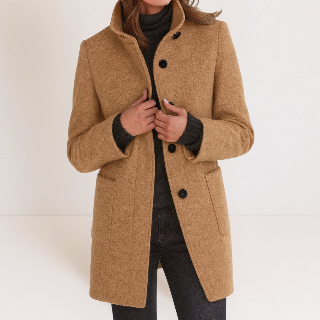 Stella™ | Casaco feminino com gola alta