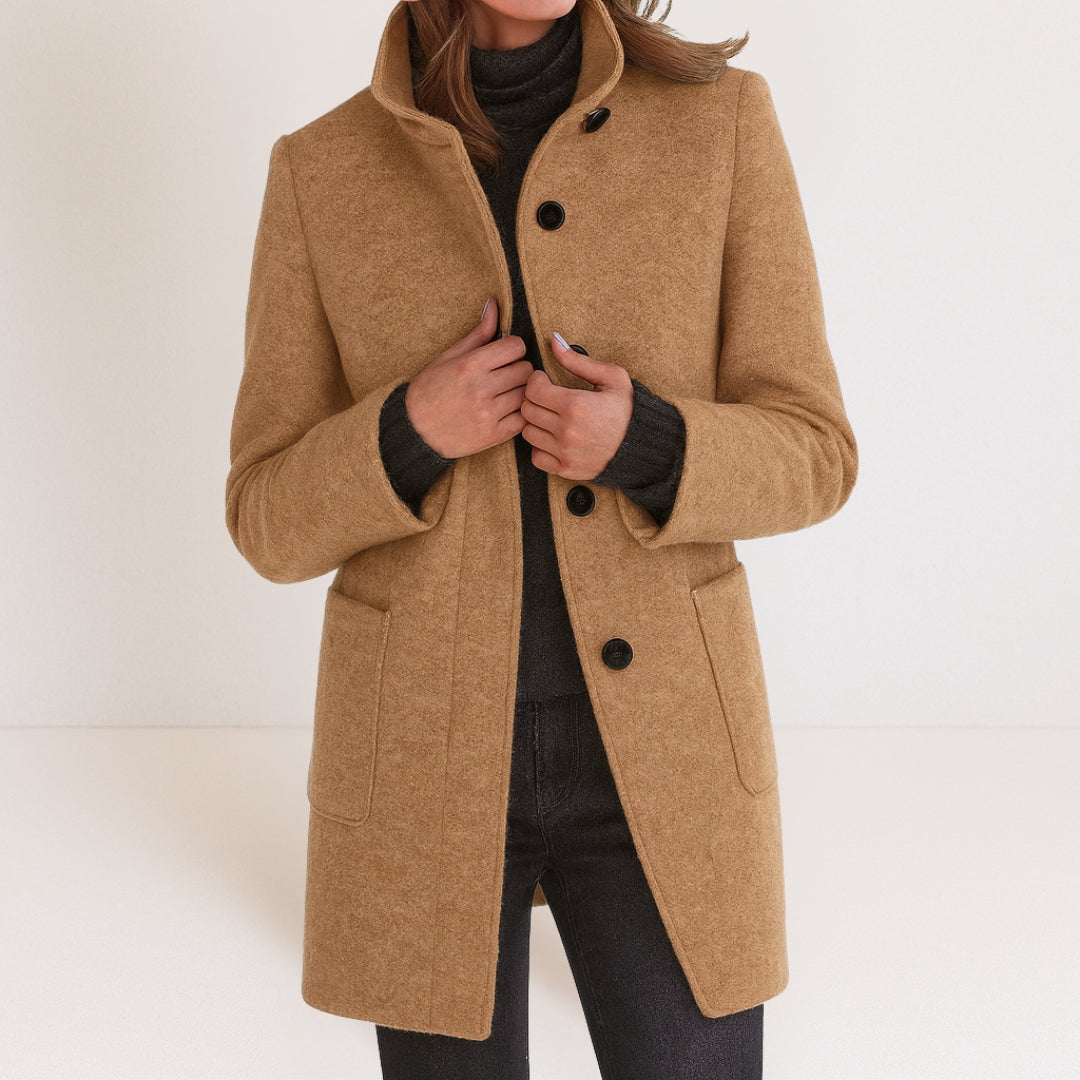 Stella™ | Casaco feminino com gola alta