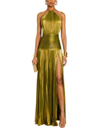 Lorette | Vestido Brilhante com Decote nas Costas