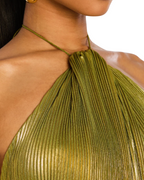 Lorette | Vestido Brilhante com Decote nas Costas