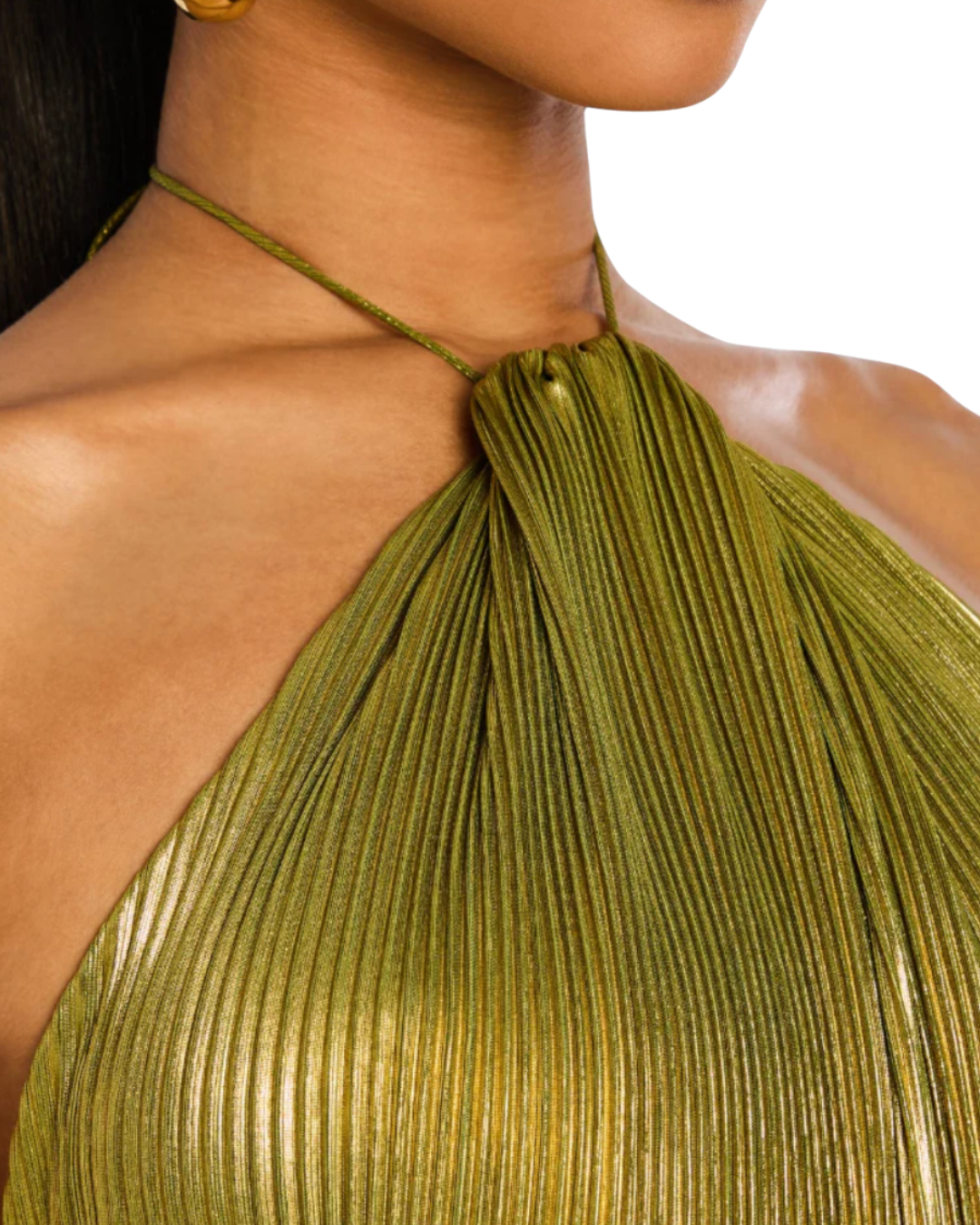 Lorette | Vestido Brilhante com Decote nas Costas