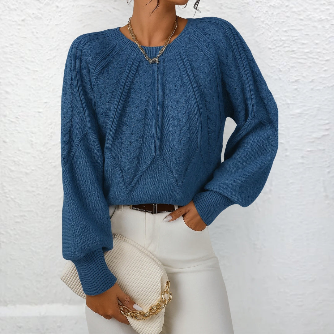 Erika™ | Pullover de malha elegante com mangas largas