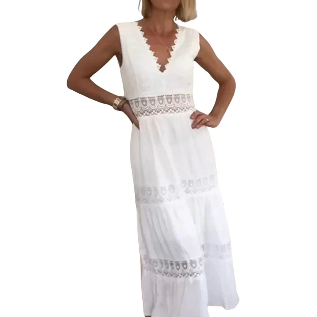 Kim | Vestido de Renda com Decote em V