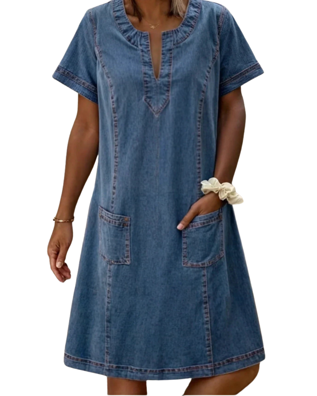 Anya | Vestido de Denim Macio