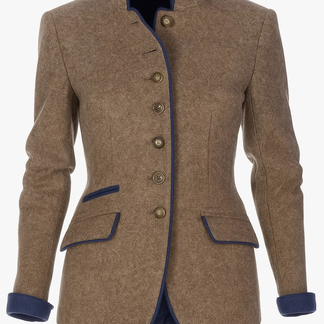 Anja™ | Elegante Cardigan com Gola Alta