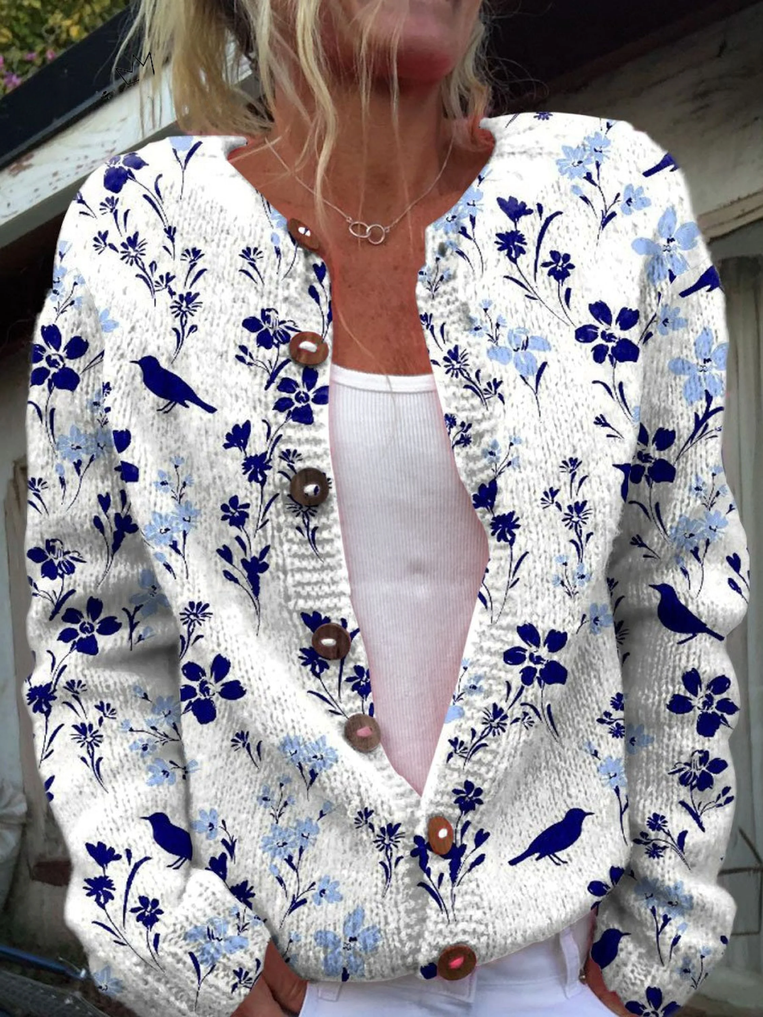 Merivelle™ | Cardigan de Malha Vintage para Mulheres