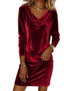 Frosina | Vestido de Veludo com Corte Solto