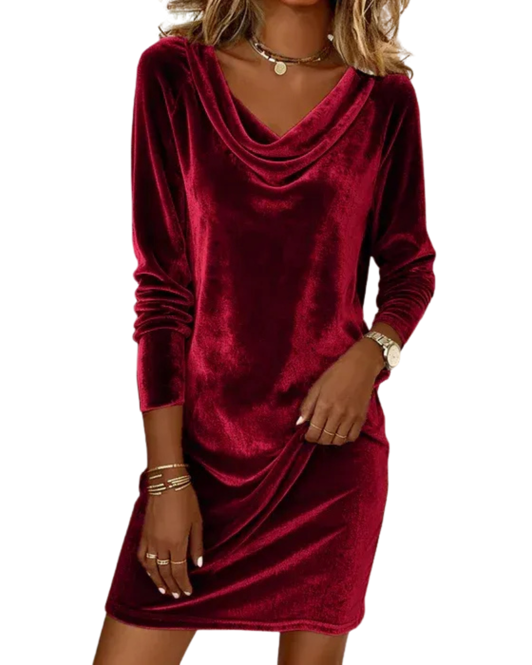 Frosina | Vestido de Veludo com Corte Solto