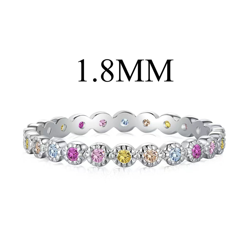 [Bloom]Anel Diário Único em Corte Redondo Cintilante