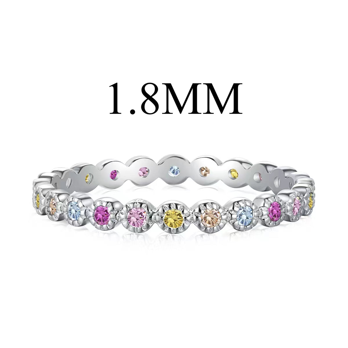 [Bloom]Anel Diário Único em Corte Redondo Cintilante