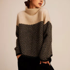 Stefanie™ | Pullover de Gola Alta Macio