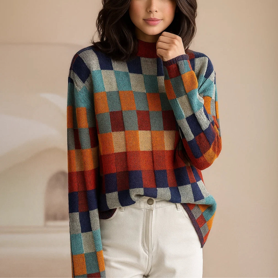 Andrea™ | Pullover de gola alta em suave cashmere