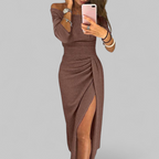 ISABEAU™ | VESTIDO MAXI CHIC COM GOLA HALTER