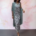 Melanie™ | Vestido Elegante com Cardigã