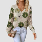 Martina™ | Pullover Elegante com Padrão de Flores