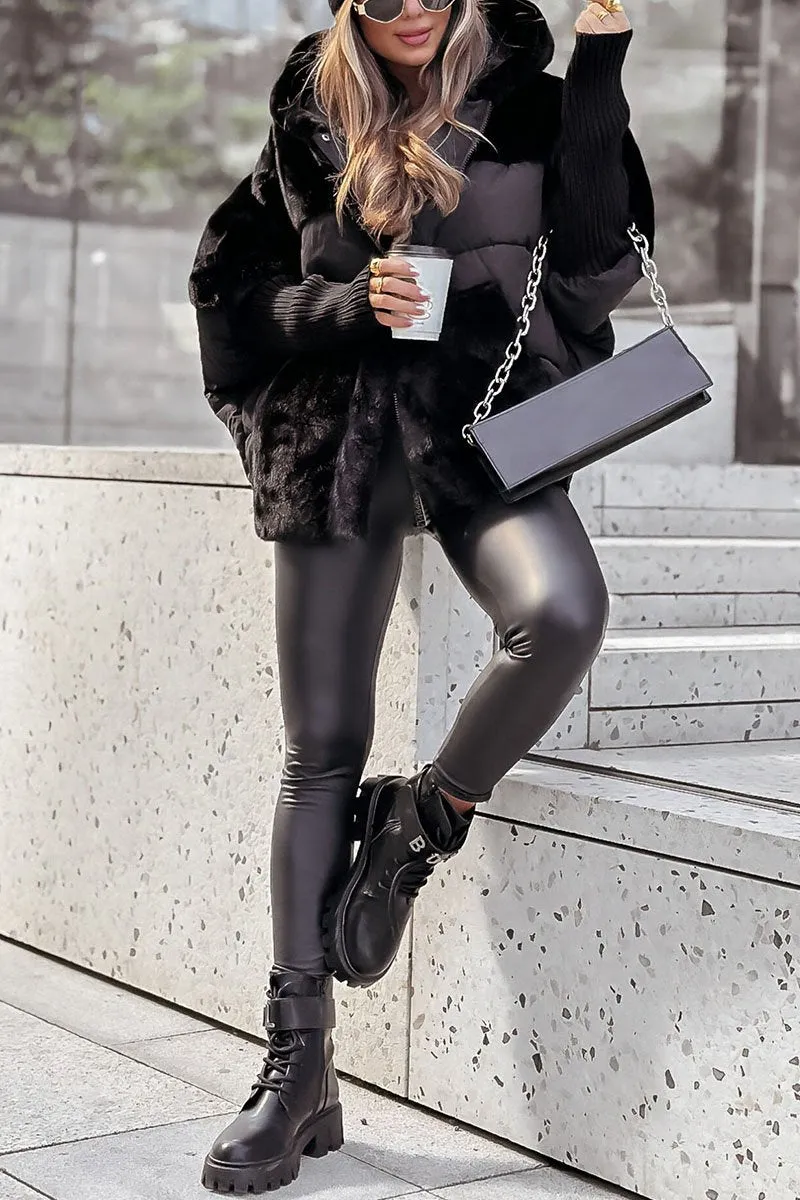 Casaco bomber com capuz para mulheres