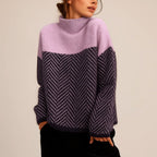Stefanie™ | Pullover de Gola Alta Macio