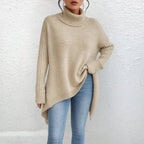 Brigit™ | Pullover de Gola Alta Casual