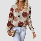 Martina™ | Pullover Elegante com Padrão de Flores