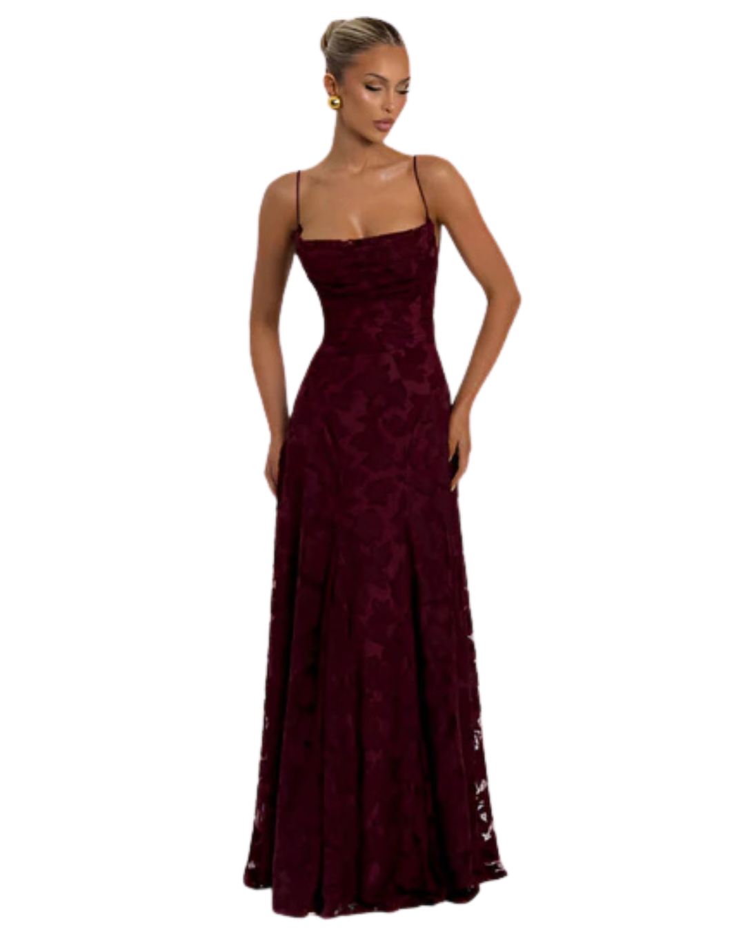 Francisa | Vestido Maxi com Corpete de Renda