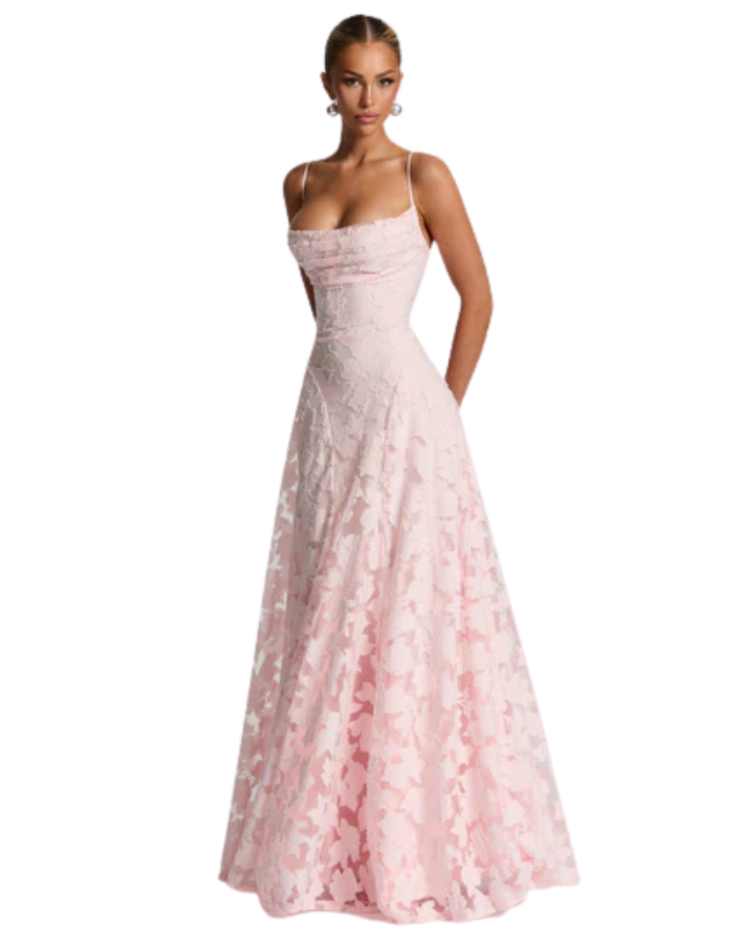 Francisa | Vestido Maxi com Corpete de Renda