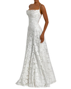 Francisa | Vestido Maxi com Corpete de Renda