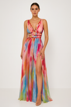 Freya | Vestido Maxi com Estampa de Pintura