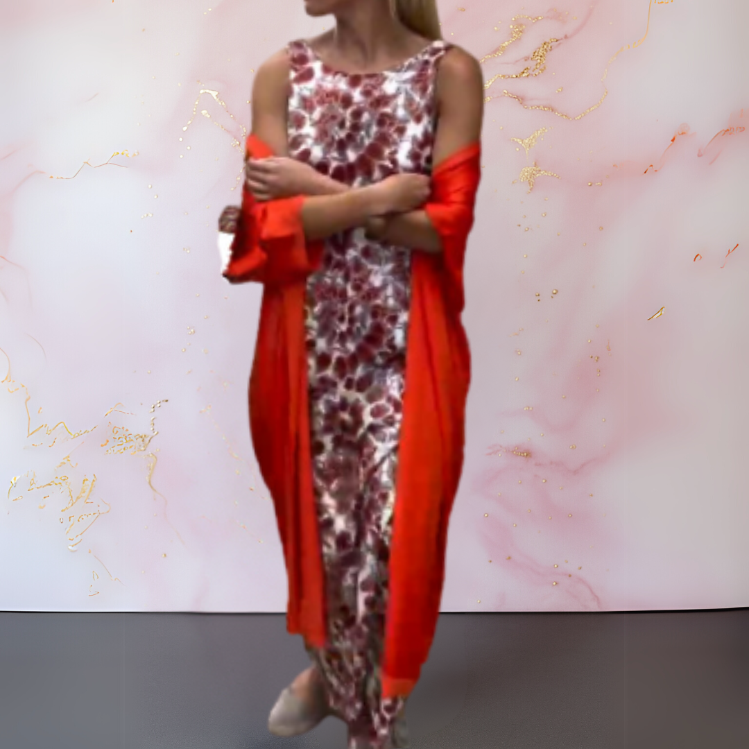 Melanie™ | Vestido Elegante com Cardigã