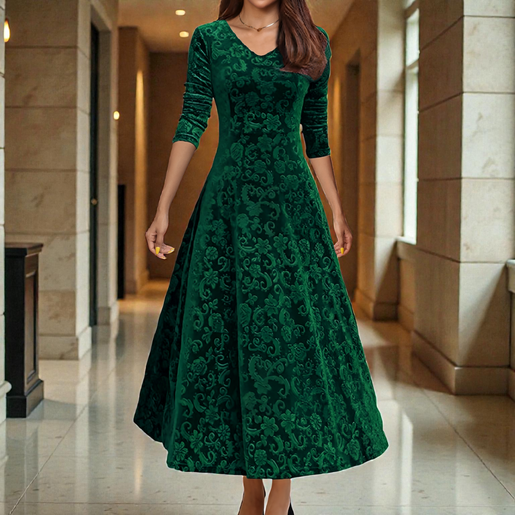 DENISE™ | Vestido de Festa em Veludo