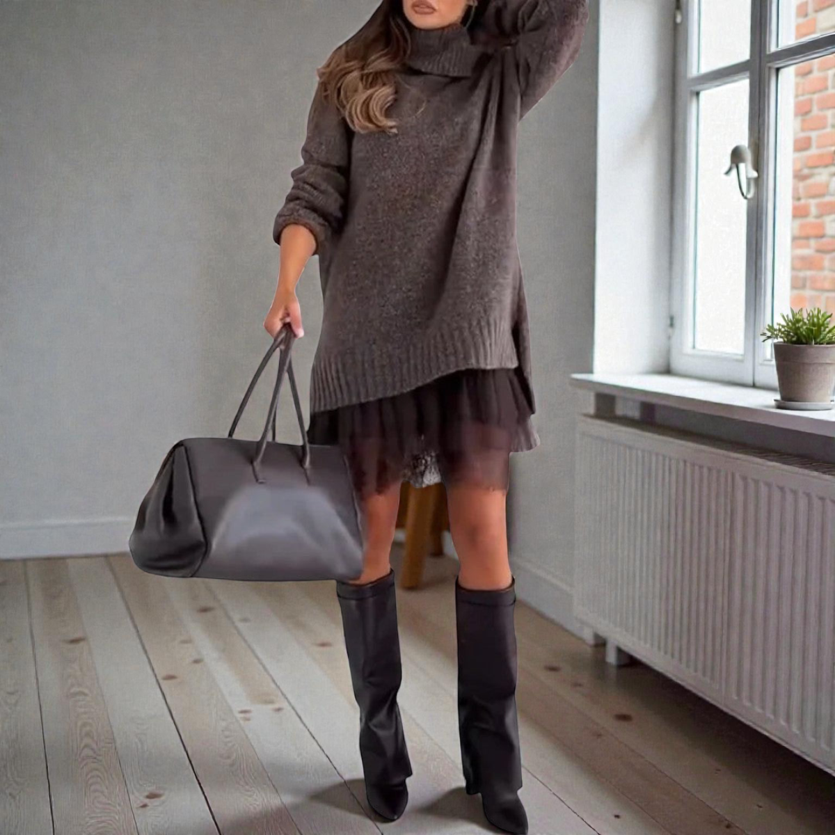 AURORA™ | Conjunto de Vestido & Pulôver