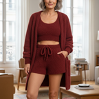 ALBA™ | Pijama 4 Peças Elegante