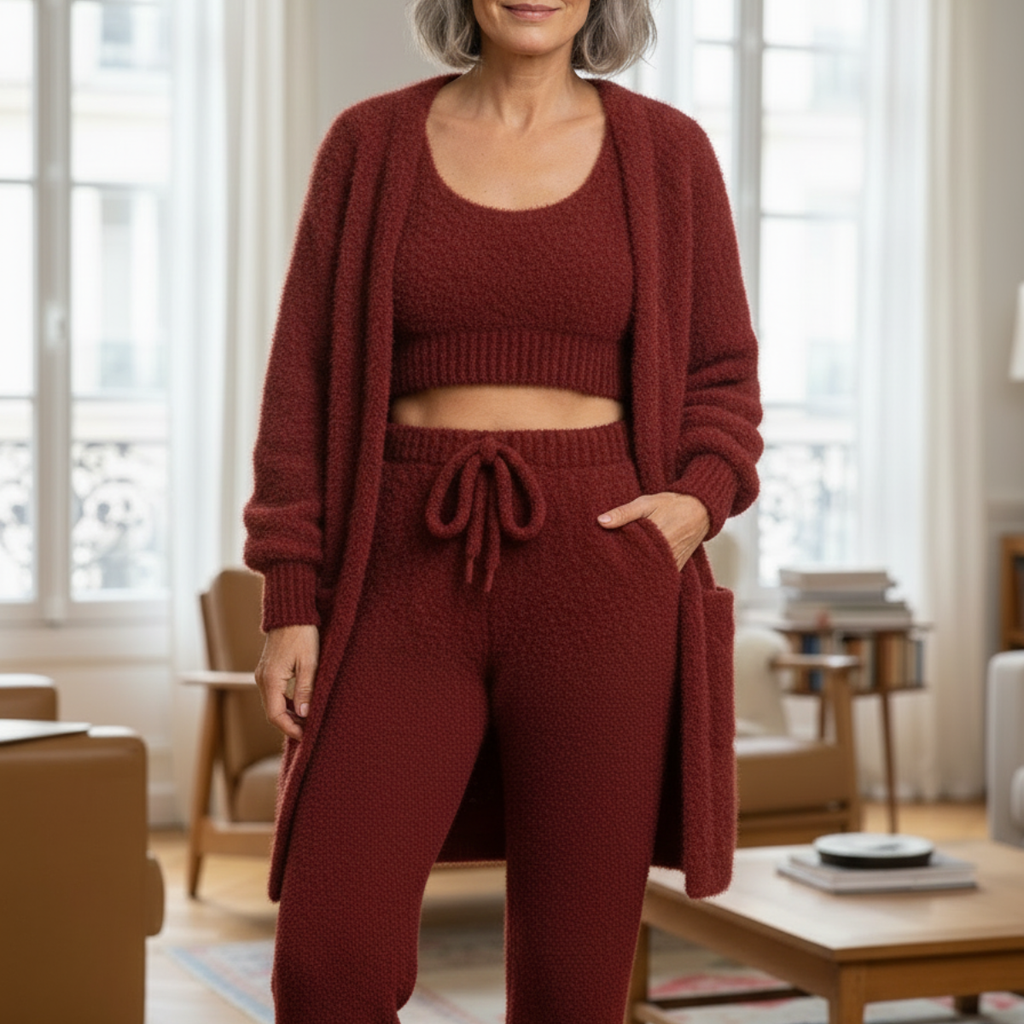 ALBA™ | Pijama 4 Peças Elegante